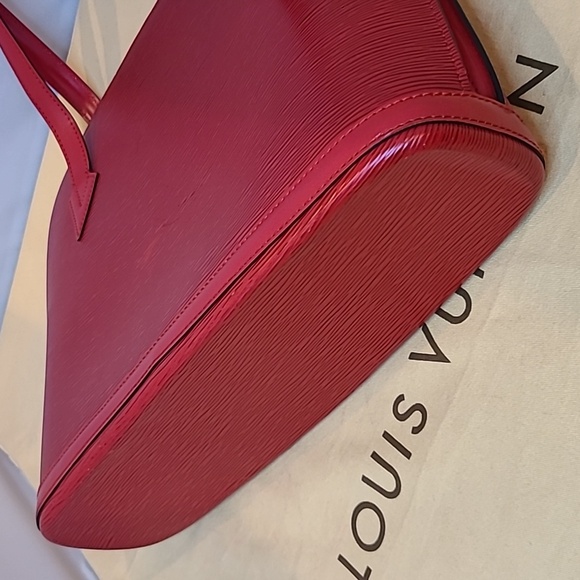 VINTAGE 1995 LOUIS VUITTON RED EPI LEATHER LUSSAC TOTE BAG VERY GOOD CONDITION - Picture 13 of 17